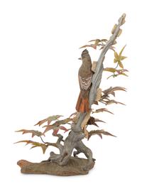 A Boehm Porcelain Crested Flycatcher Group