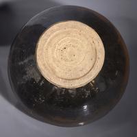 A Large Chinese Cizhou Type Carved Jar, Yuan Dynasty — 元 磁州窯黑釉剔花大罐