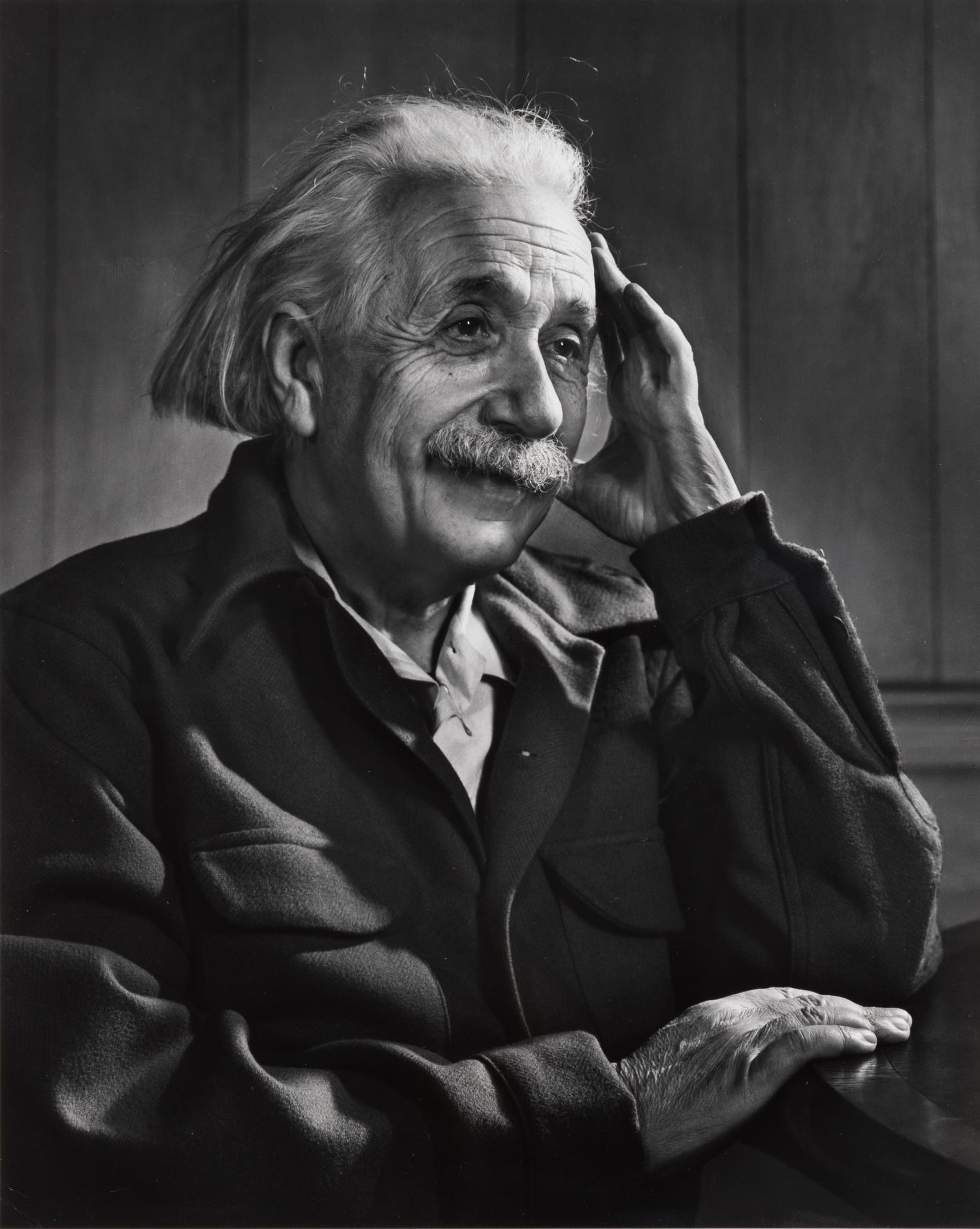 [EINSTEIN, Albert]. KARSH, Yousuf (1908-2002), photographer. Group of 4 photographs of Albert Einstein. Ca 1948 (but printed later, ca 1959).