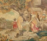 A Pair of Continental Needlework Pictures
