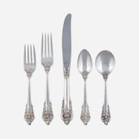 An American Sterling Silver Six-Piece Flatware Service for Twelve Wallace Silversmiths, Wallingford, CT, design 1941