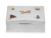 A Cartier Silver Presentation Humidor