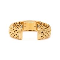 TIFFANY & CO., DIAMOND AND YELLOW GOLD 'VANNERIE' WOVEN BRACELET WATCH