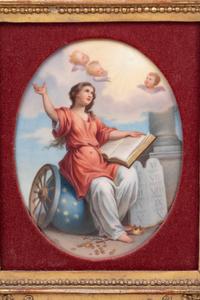 A Continental Porcelain Plaque