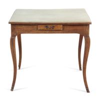 A Louis XV Provincial Fruitwood Game Table