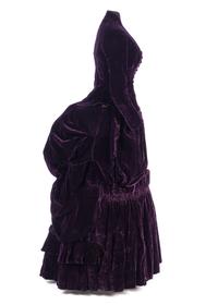 Two-Piece Silk Velvet Dress, 1880s