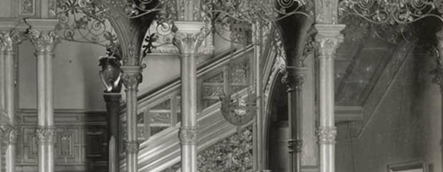 Henry Ives Cobb and Charles Sumner Frost, staircase railing from the Palmer Mansion, Chicago, Illinois, 1882-1885