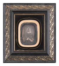 [EARLY PHOTOGRAPHY]. 7 charming daguerreotype portraits housed in frames.