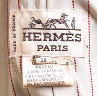 An Hermes Tan Wool Riding Jacket, Size 38.