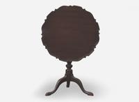 A George III carved mahogany tilt-top tea table, circa 1760