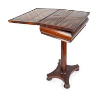 A Continental Inlaid Rosewood Flip-Top Games Table — 19TH CENTURY