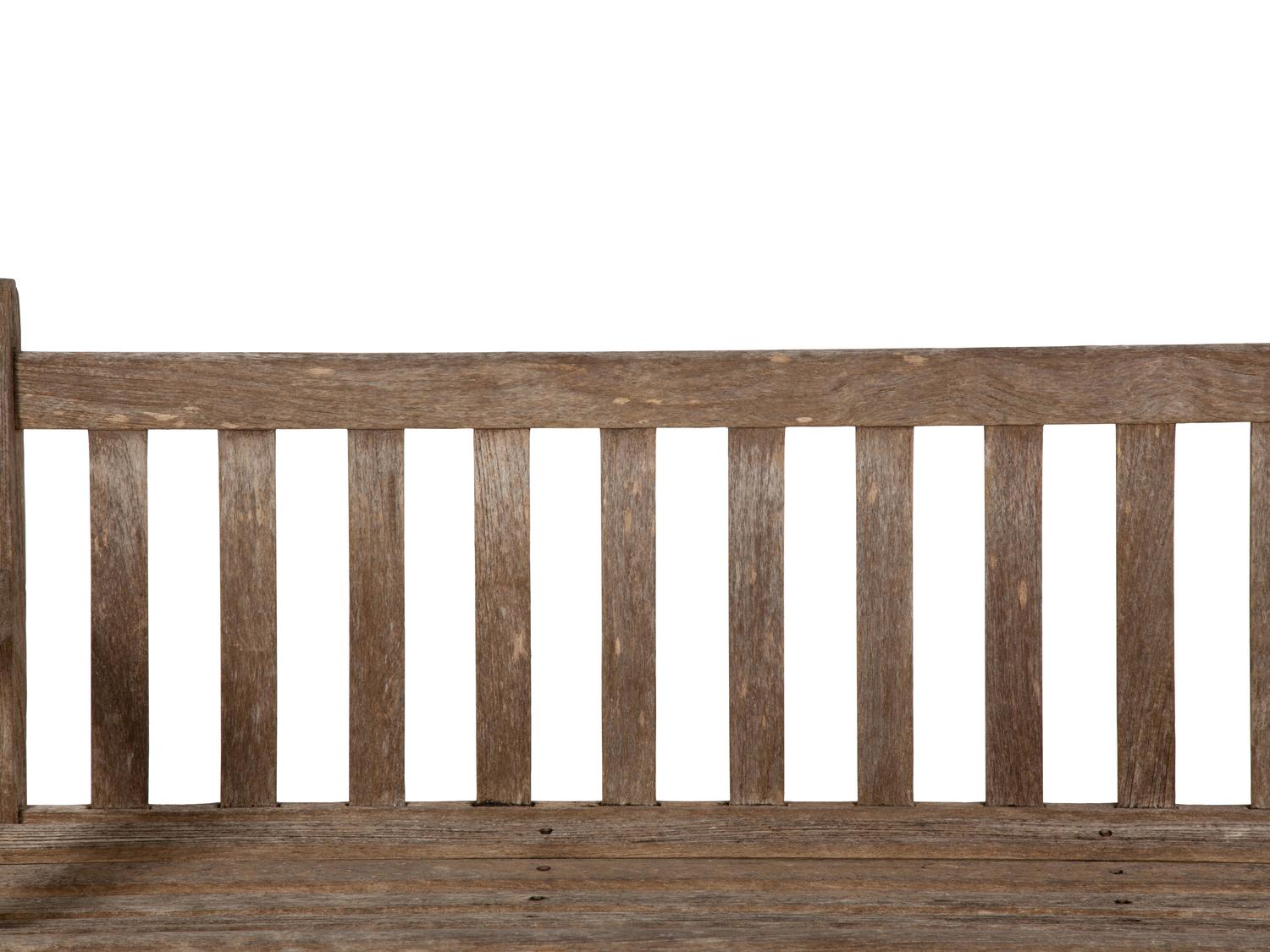 A Pair of Weathered Teak Benches — 20th Century