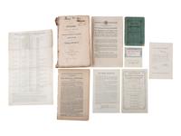 [EPHEMERA]. A group of 19th-century advertisements, publications, and ephemera.
