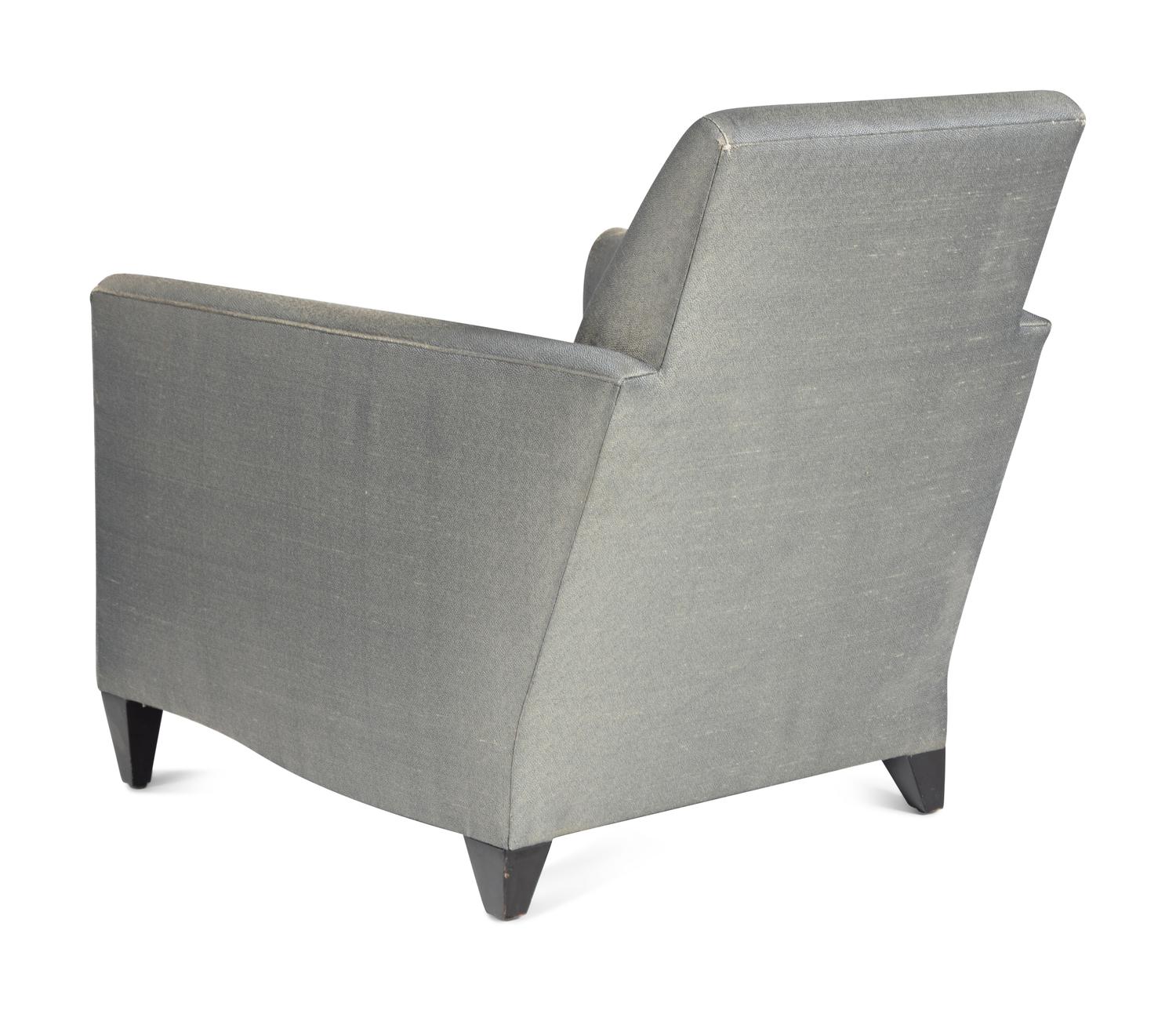 Pair of Lounge Chairs and Ottomans