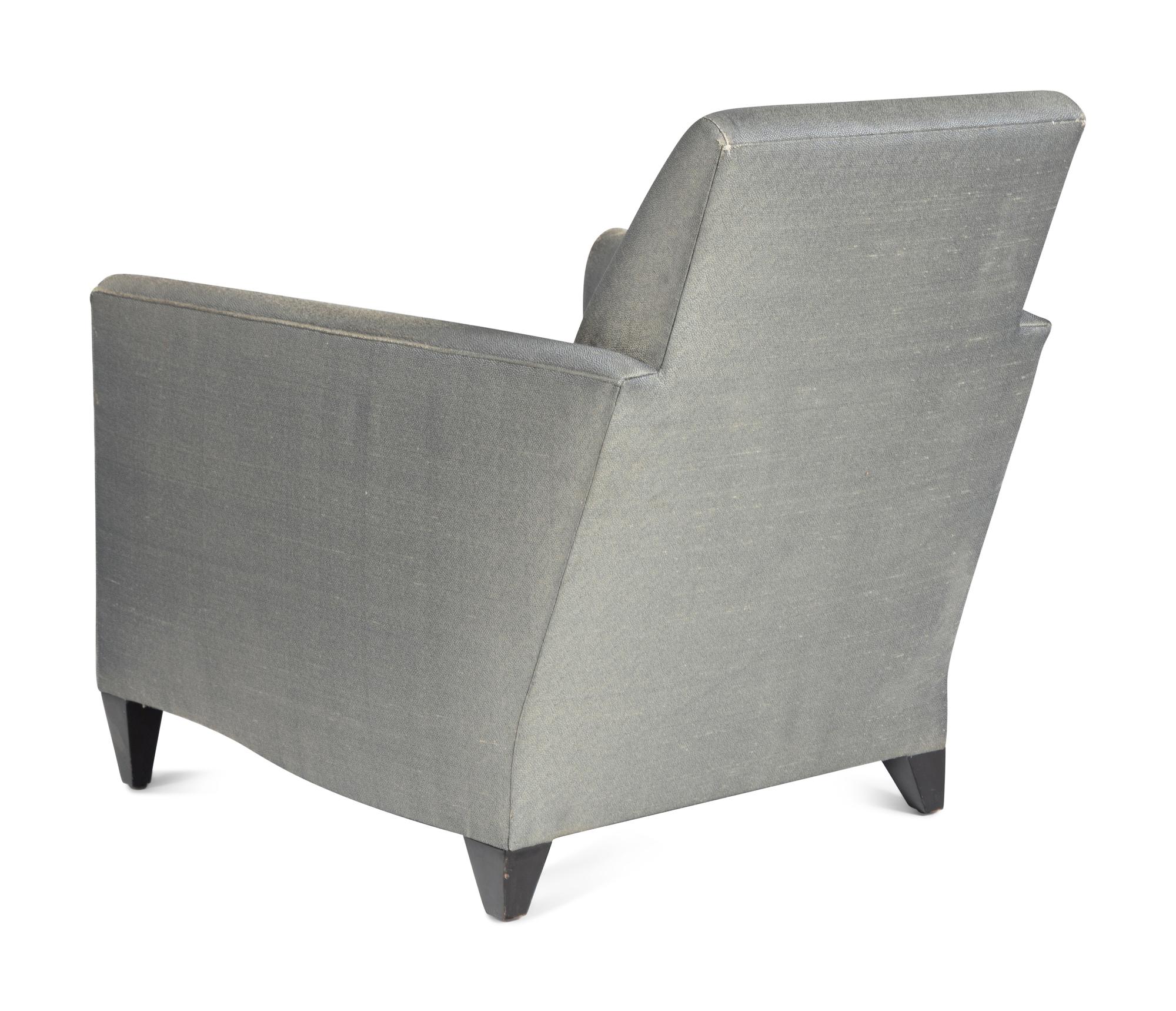 Pair of Lounge Chairs and Ottomans
