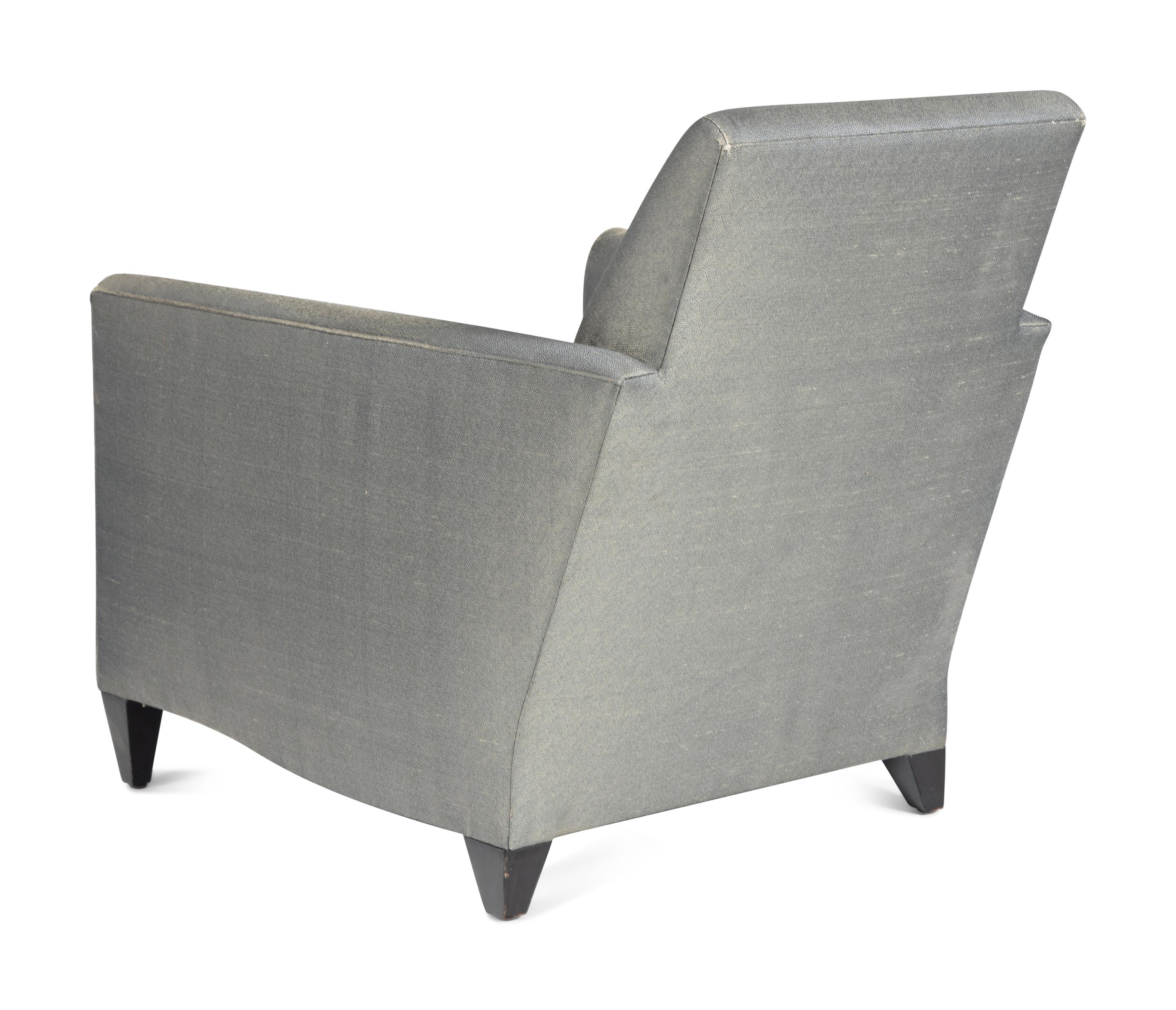 Pair of Lounge Chairs and Ottomans