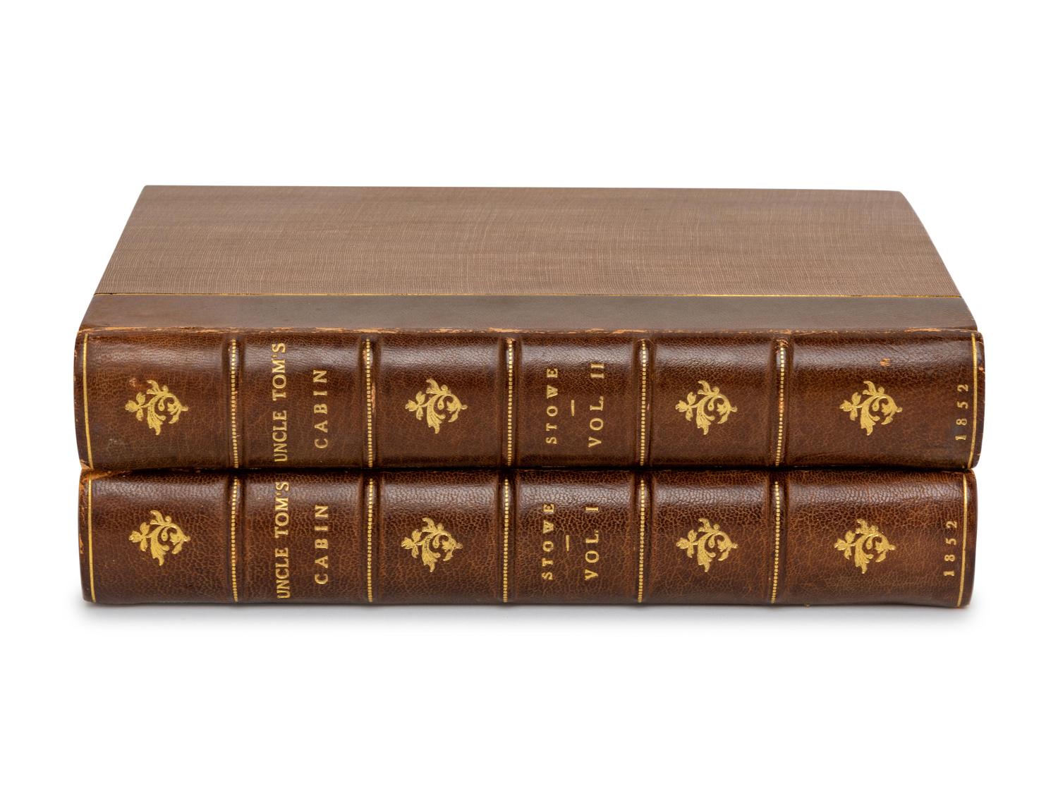 STOWE, Harriet Beecher (1811-1896) Uncle Tom's Cabin . Boston: John P. Jewett & Company, Cleveland, OH: Jewett, Proctor & Worthington, 1852. (ETA 31)
