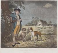 George MORLAND, after Image 11 3/4 x 14 inches. — Partridge Shooting, Plate 2