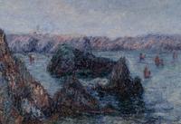 Belle-Île, La Baie de Goulphar, 1900