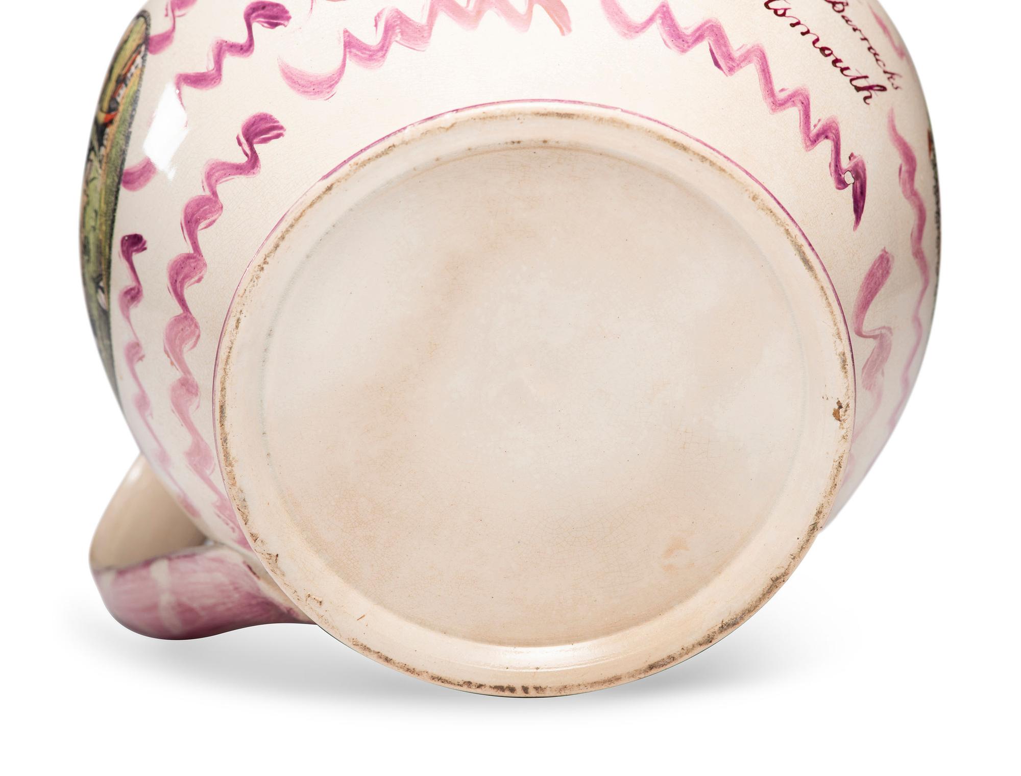 A Sunderland Transfer-Printed Lustreware Jug