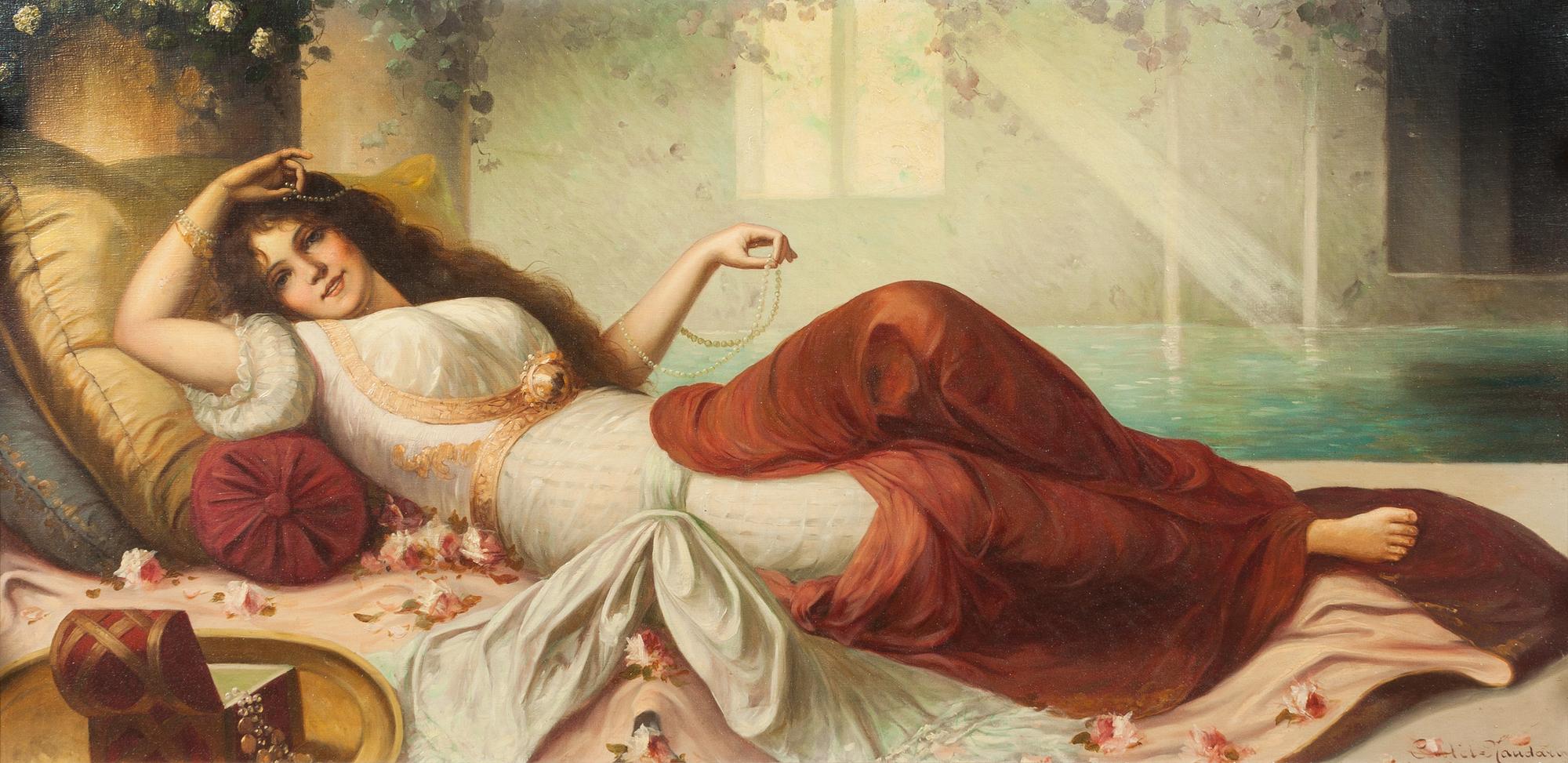 Artist Unknown, (19th century), Reclining Maiden