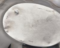 Two Oval Sterling Silver Floral Repousse Dishes
