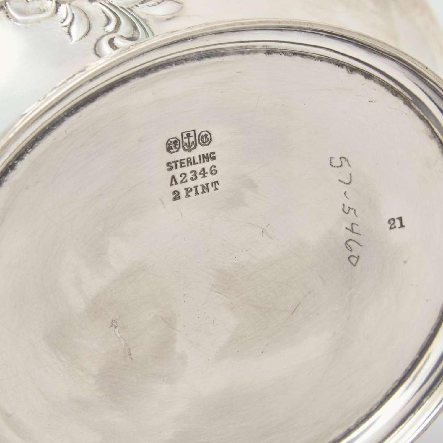 A sterling silver kettle-on-stand Gorham Mfg. Co., Providence, RI, 20th century
