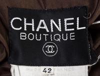 A Chanel Taupe Double Breasted Jacket