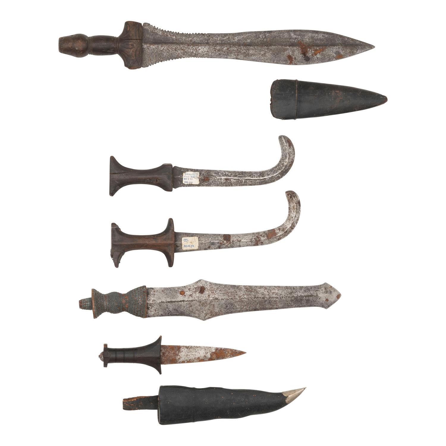 Lot of 5 African Edged Weapons