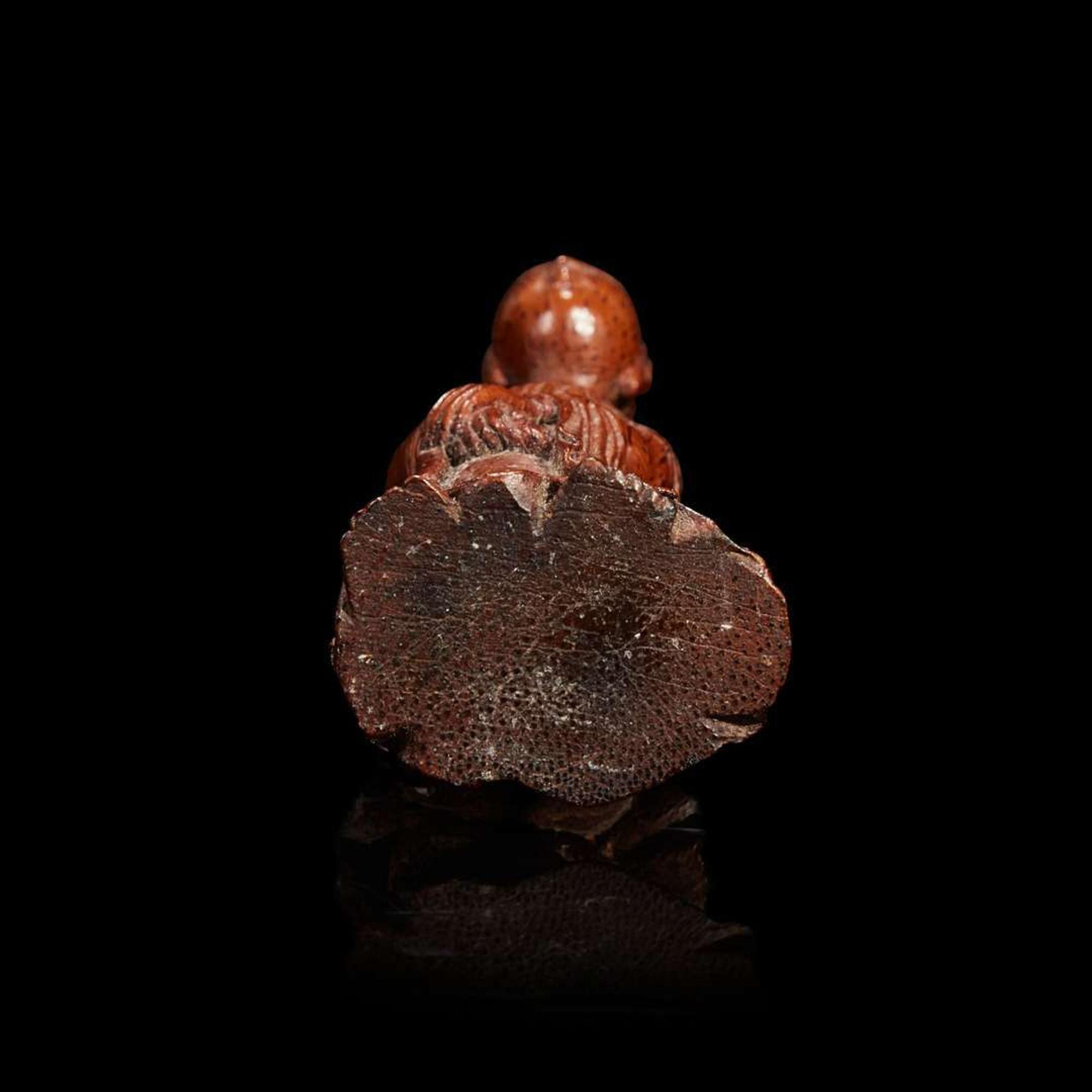 A Chinese carved bamboo Meiren Qing dynasty 18th/19th