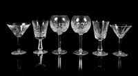 Waterford, a Lismore pattern partial stemware set; 89 pieces total in twelve sizes