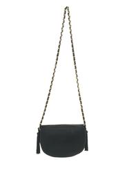 Chanel Black Silk Rounded Flap Bag