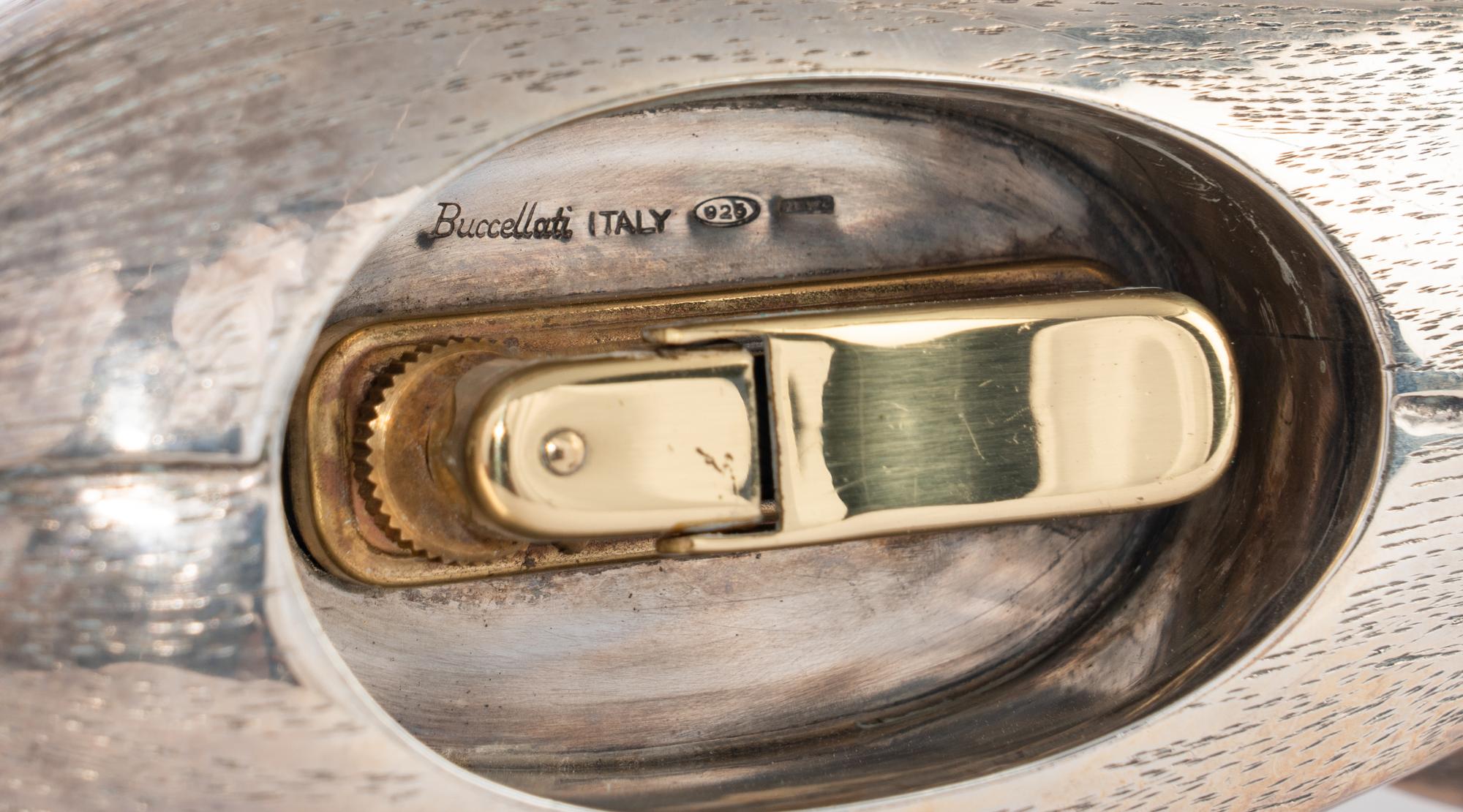 A Buccellati Silver Corn Form Table Lighter