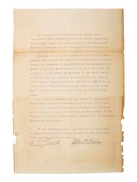 [NATIVE AMERICANS] -- [HENDERSON, Daniel B. (1862-1940)]. An archive of letters and documents mostly related to Henderson's work representing Native American interests, including: