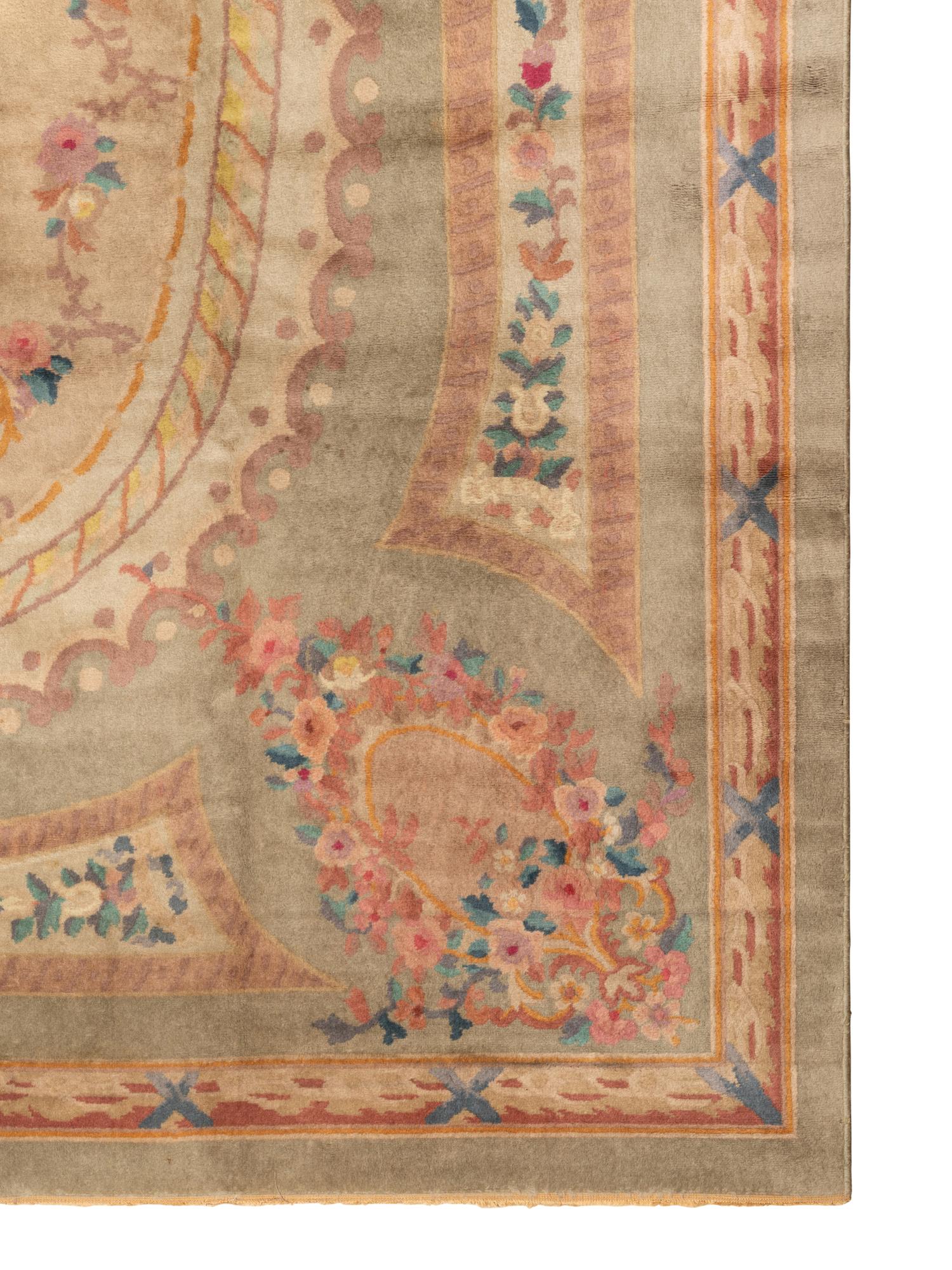 An Aubusson Style Wool Rug