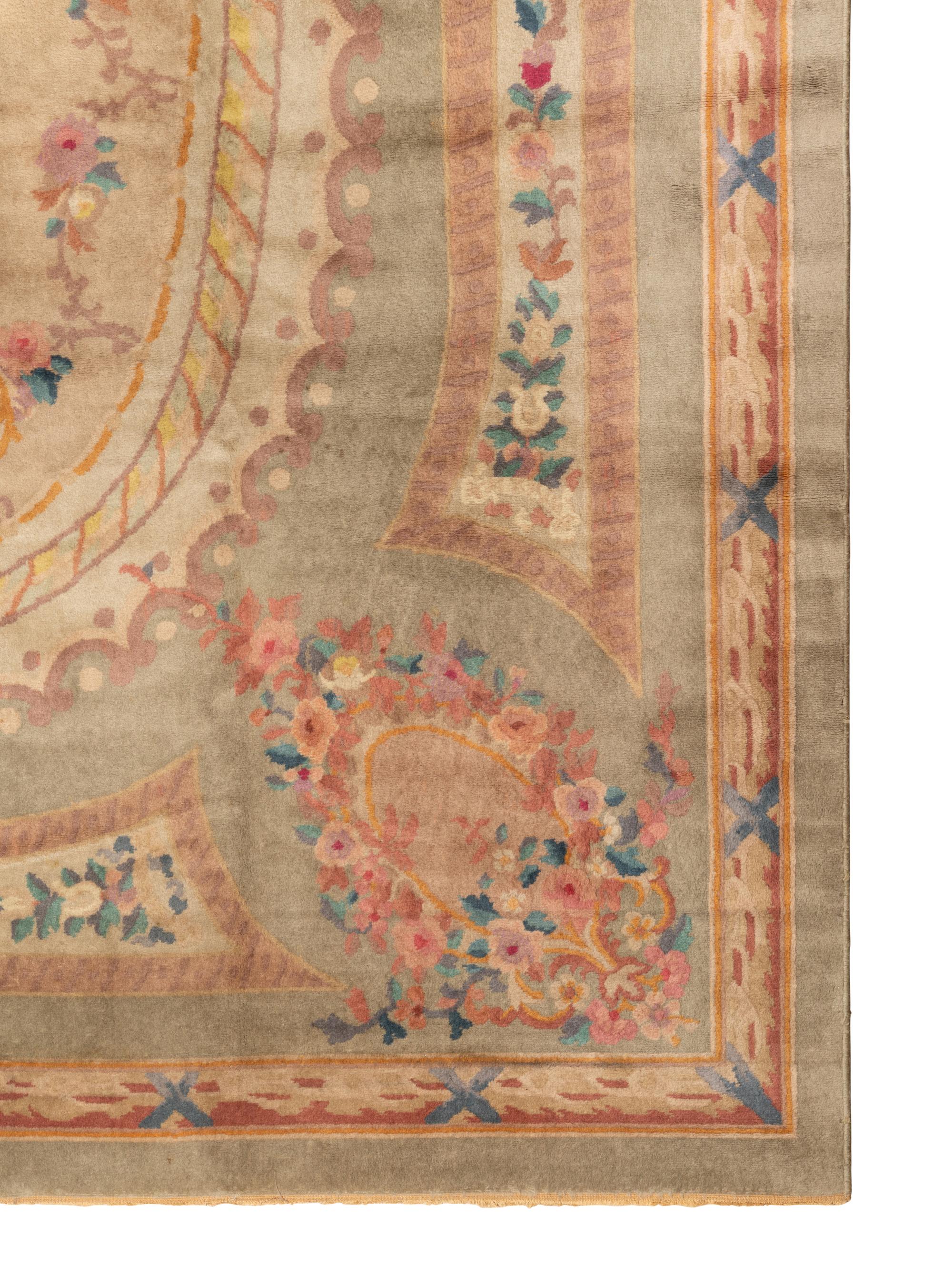 An Aubusson Style Wool Rug