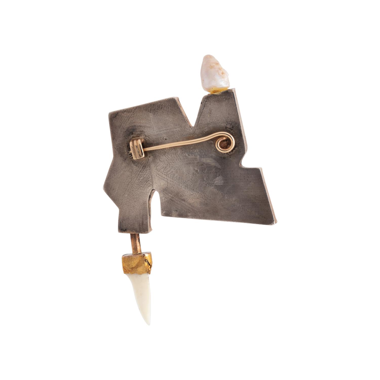WILLIAM HARPER, POLYCHROME ENAMEL 'KYOTO I' BROOCH
