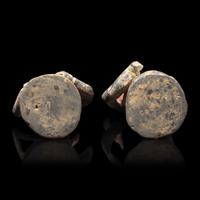 A Pair of Chinese Pottery Figures 陶俑一對