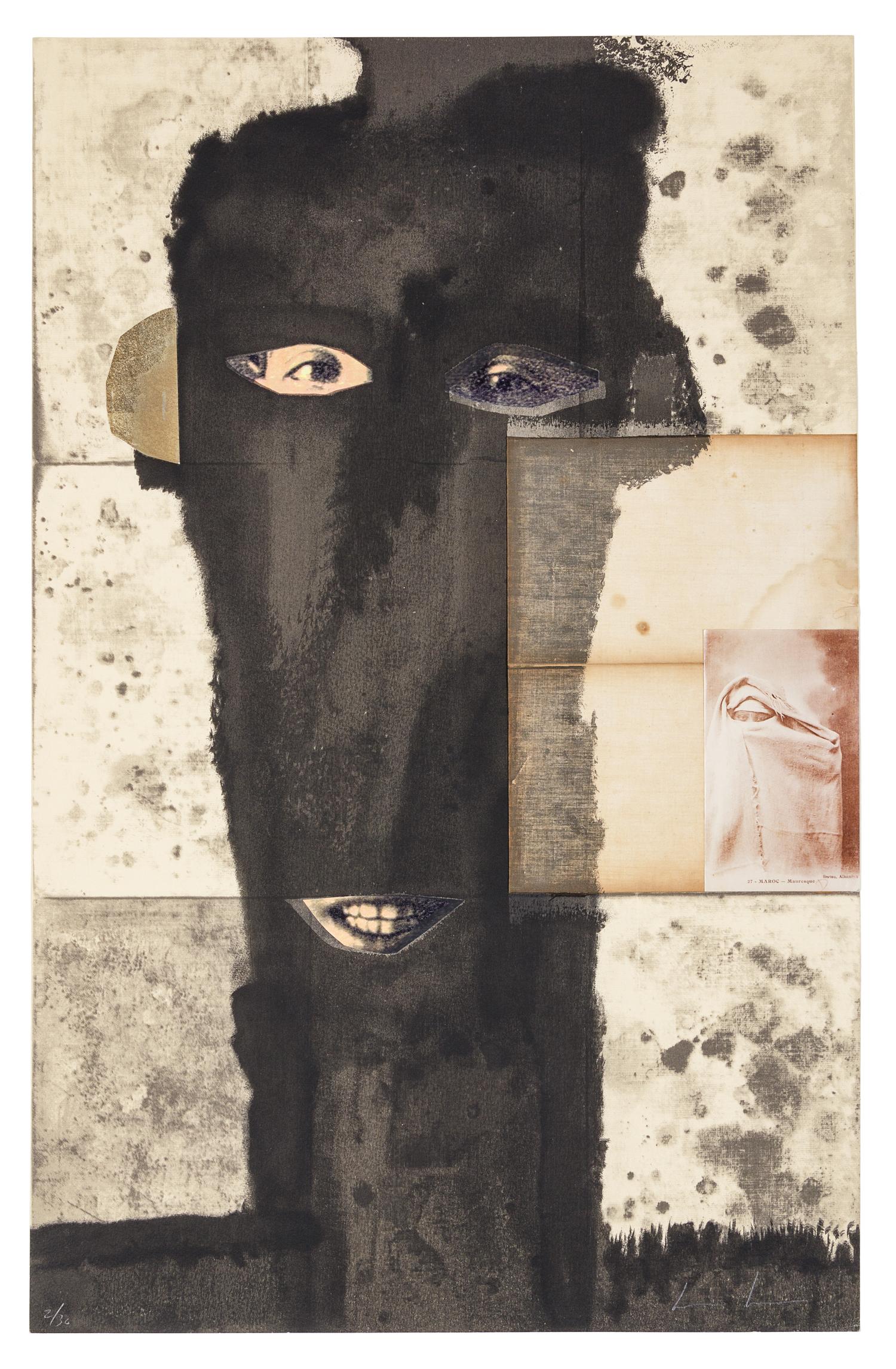 Untitled (Black and Gold Face)
