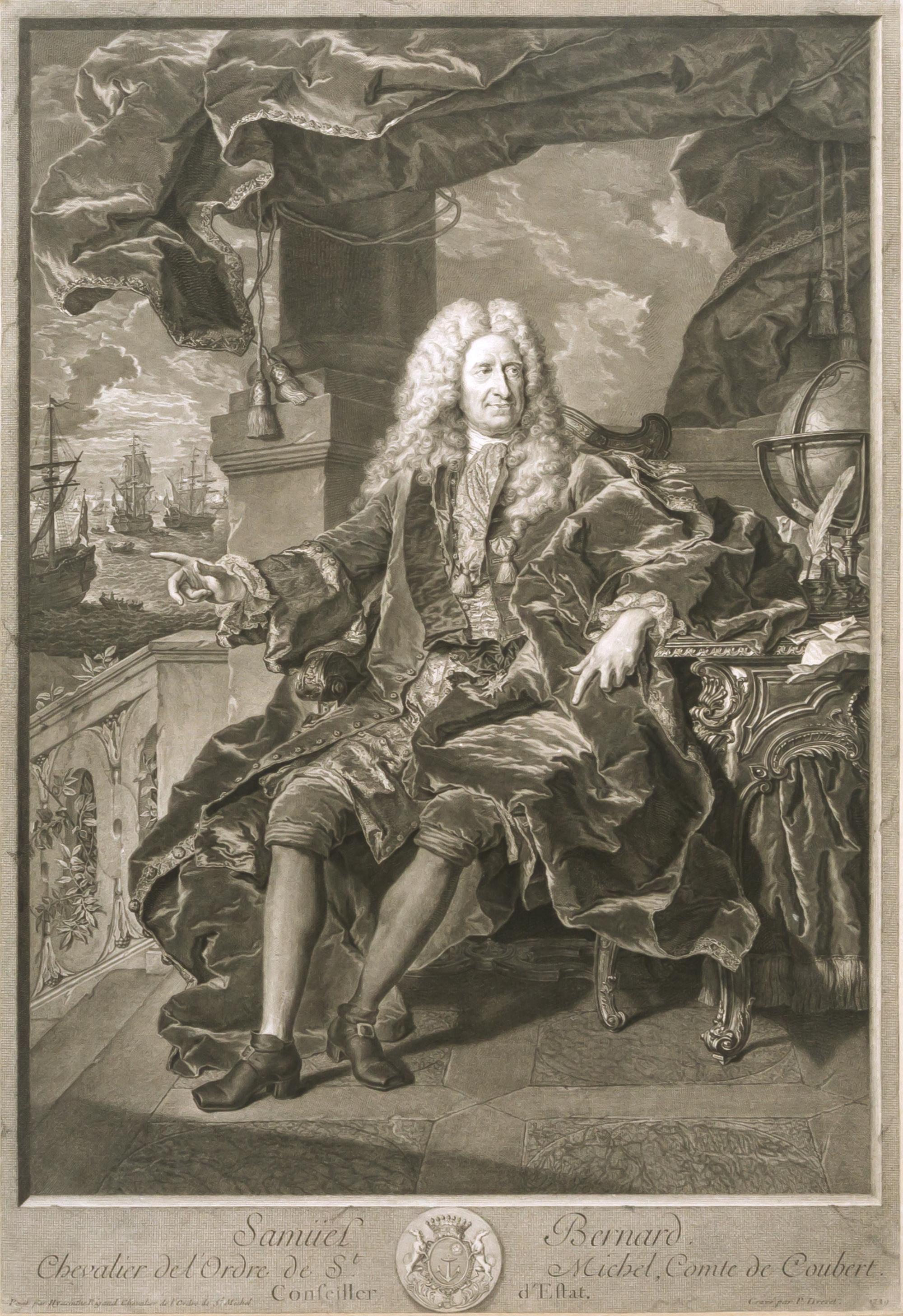 After Hyacinth Rigaud, (French, 1697-1739), Samual Bernard, chevalier de l'ordre de St. Michel, comte de Coubert **CONSIGNOR WILL BE MA