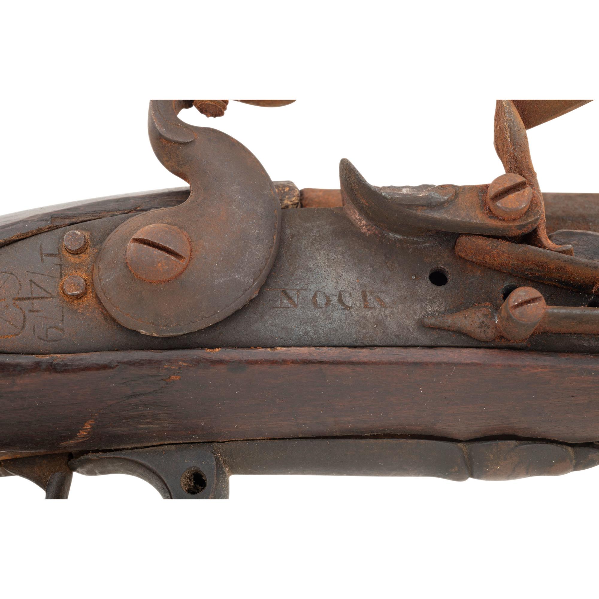 Restored Composite Flintlock Fowler with a 1779 Dated Nock Marked East India Company Lock