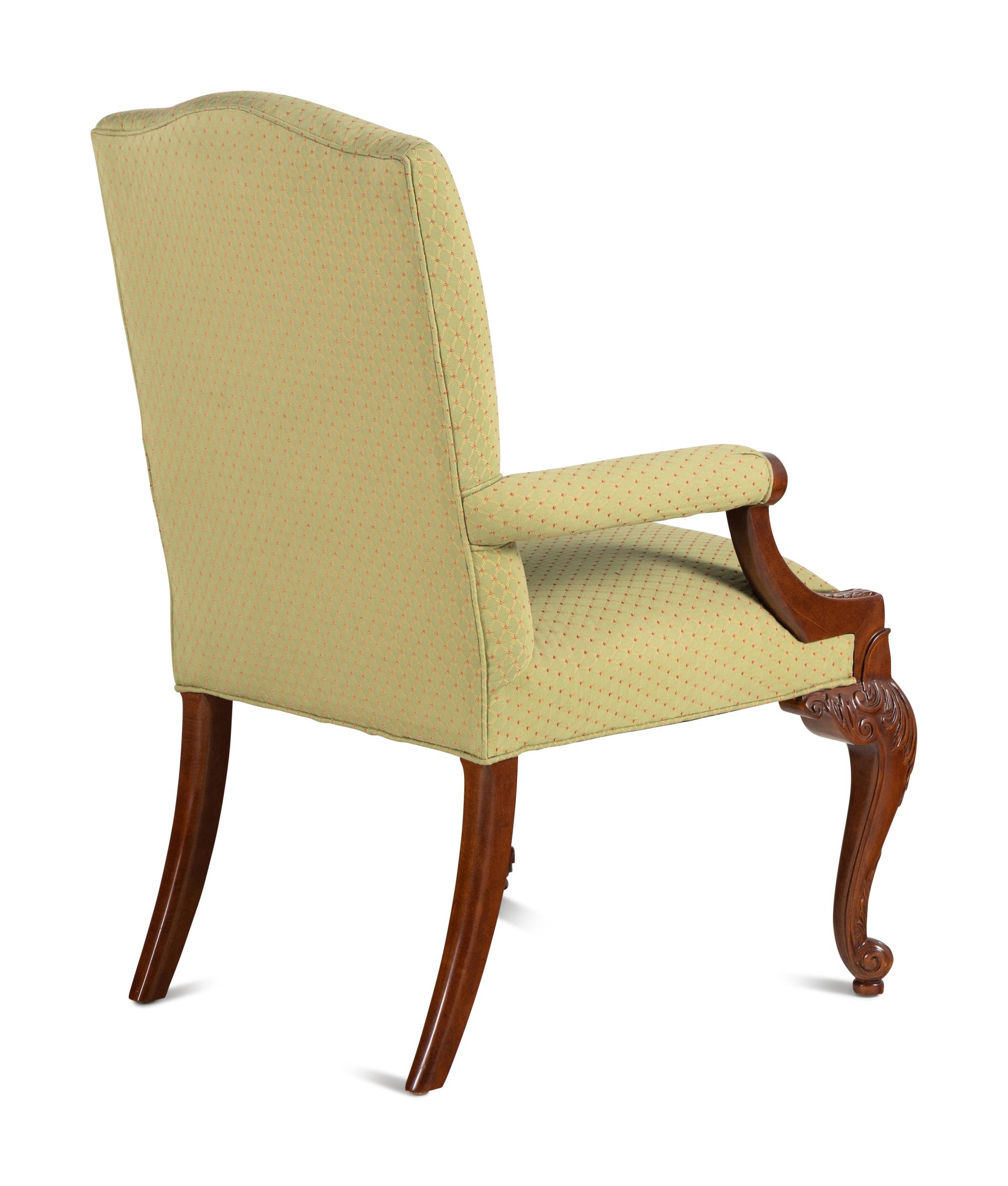 A Pair of Councill Craftsmen George II Style Library Chairs