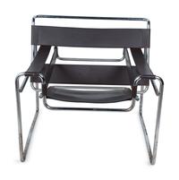 A Marcel Breuer Chrome and Leather Chair — 20TH CENTURY