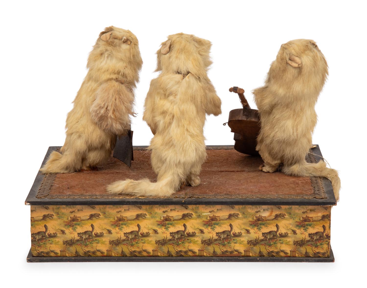 A Musical Automata Tableau of Cats Playing Instruments