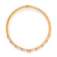 YELLOW GOLD AND DIAMOND NECKLACE