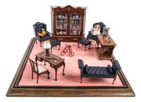 An American Room Box Height 9 5/8 x 15 3/4 x depth 16 3/4 inches.
