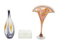 Three Art Deco Style Glass Articles — 20TH CENTURY