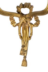 A Set of Six Neoclassical Style Gilt Bronze Two-Light Sconces