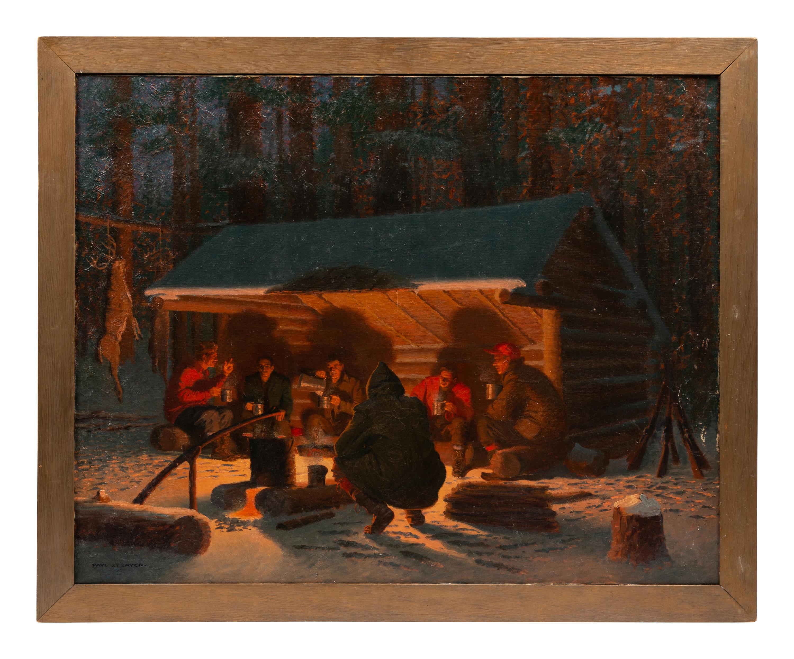 Hunting Camp at Night