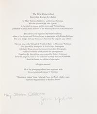 [Photography] Steichen, Edward, and Mary Steichen Calderone, and John Updike. The First Picture Book Everyday Things for Babies